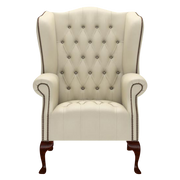 Wade Chesterfield Fåtölj Birch Ivory