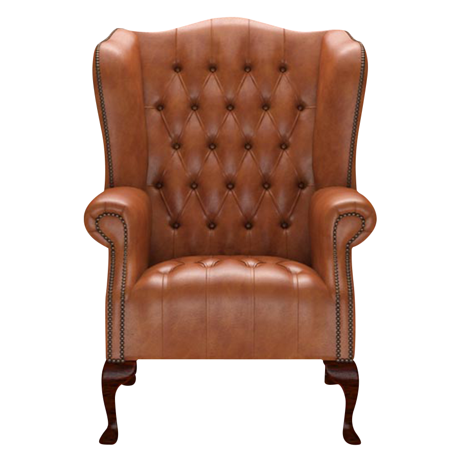 Wade Chesterfield Fåtölj Old English Bruciato