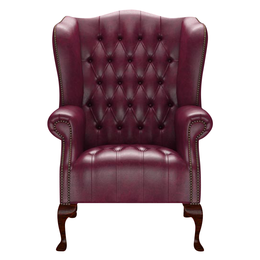 Wade Chesterfield Fåtölj Old English Burgundy