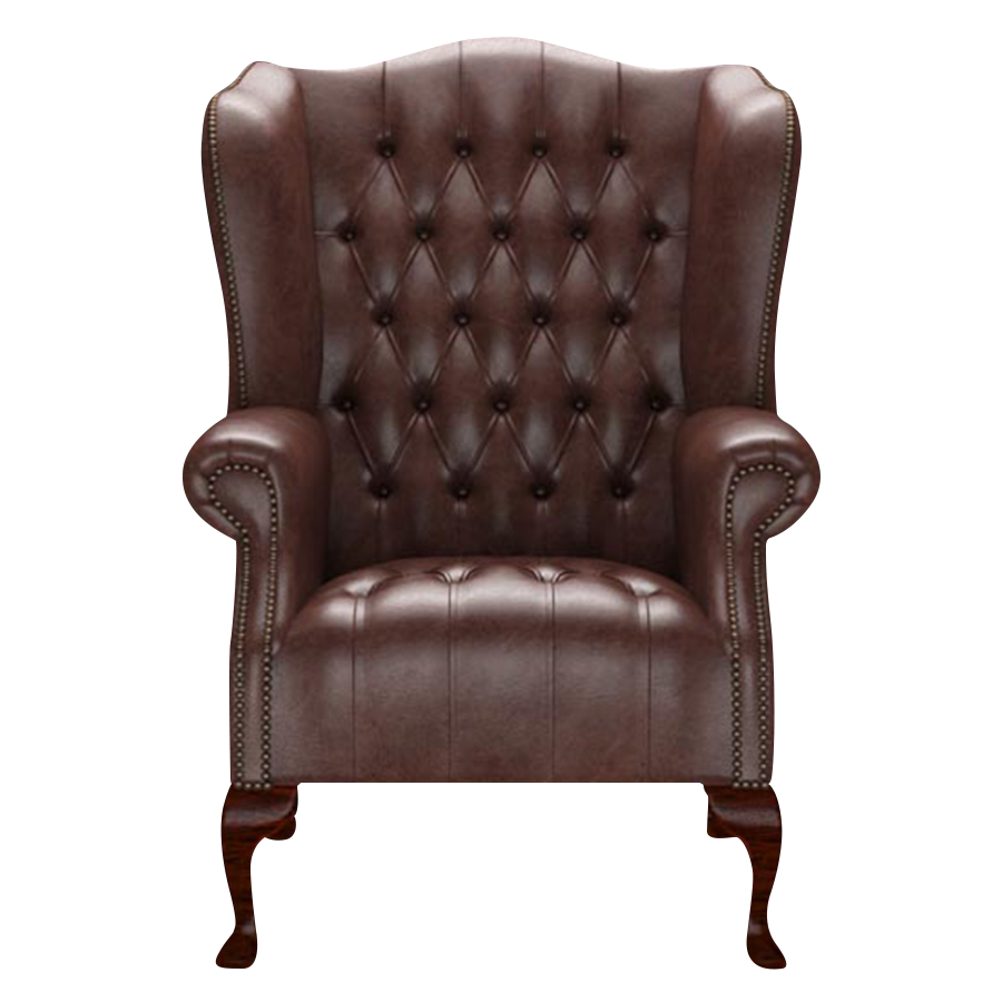 Wade Chesterfield Fåtölj Old English Dark Brown