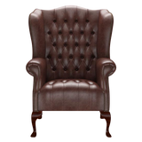 Wade Chesterfield Fåtölj Old English Dark Brown