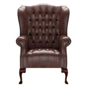 Wade Chesterfield Fåtölj Old English Dark Brown
