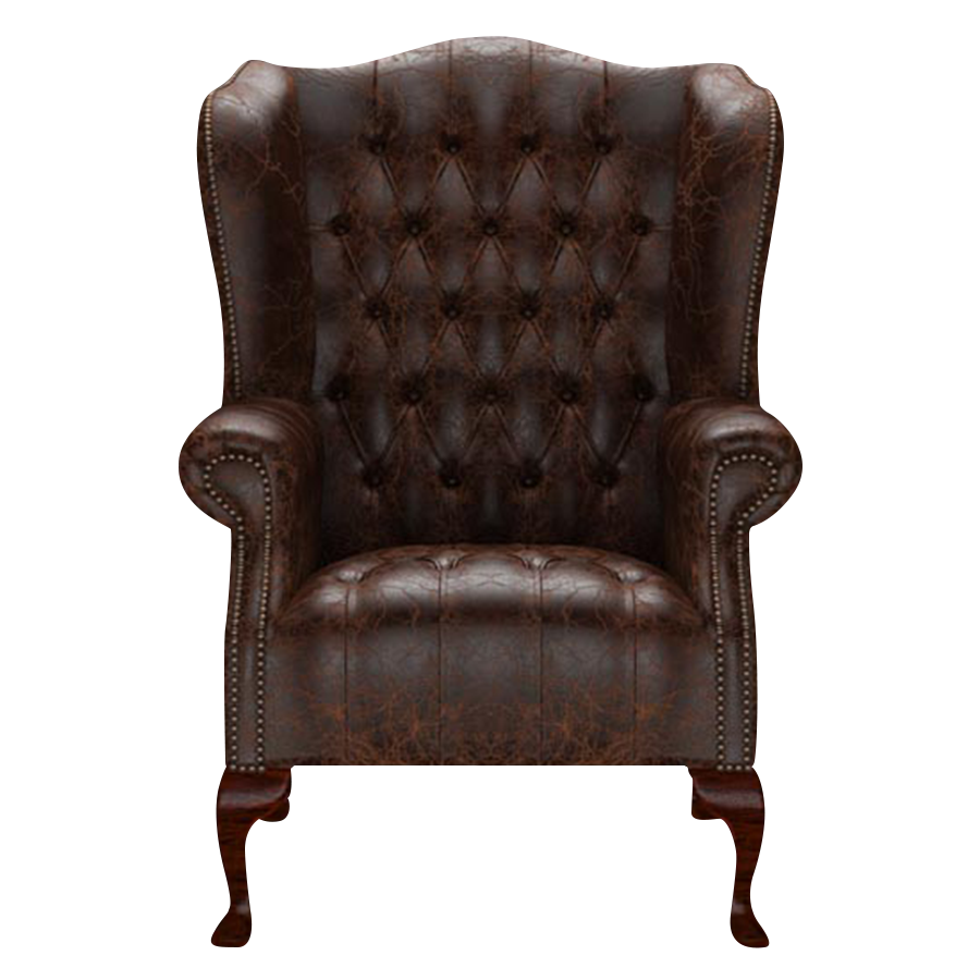 Wade Chesterfield Fåtölj Tudor Mahogany