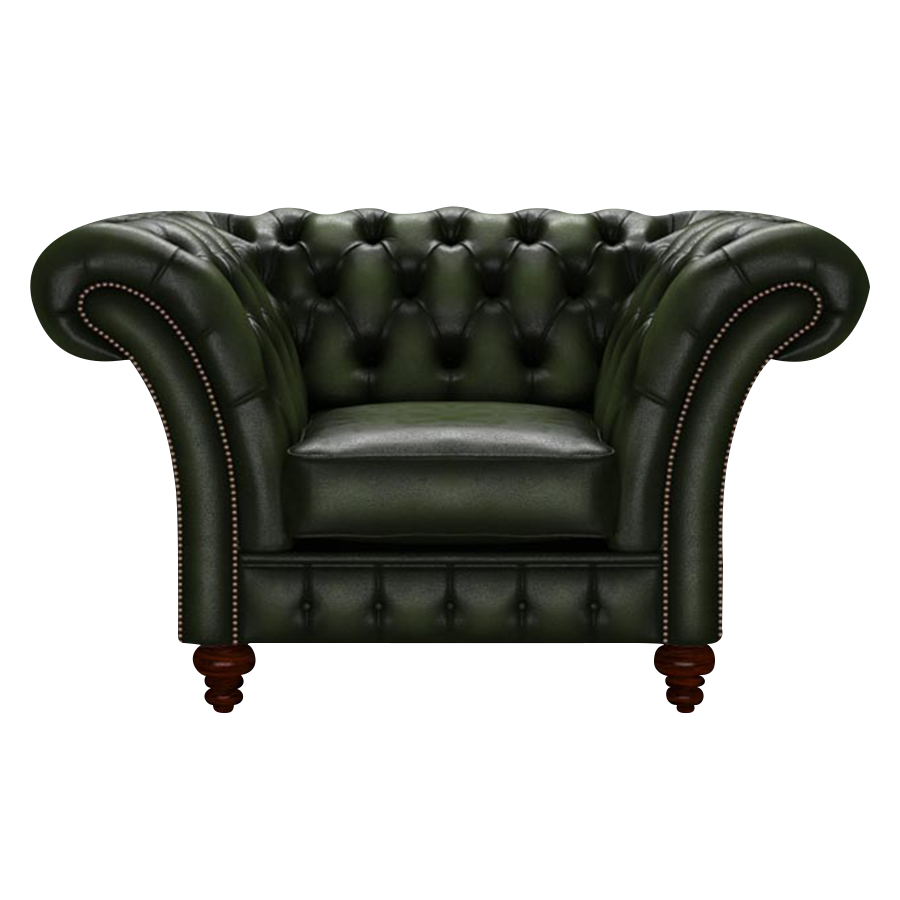 Wordsworth Chesterfield Fåtölj Antique Green