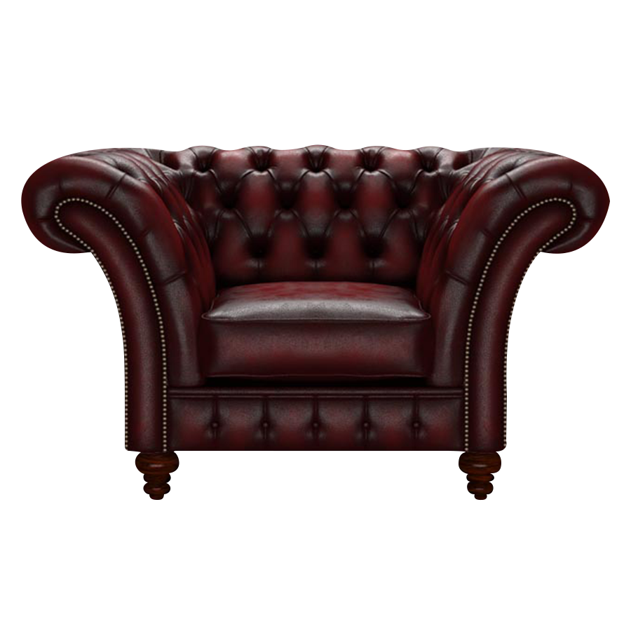 Wordsworth Chesterfield Fåtölj Antique Red