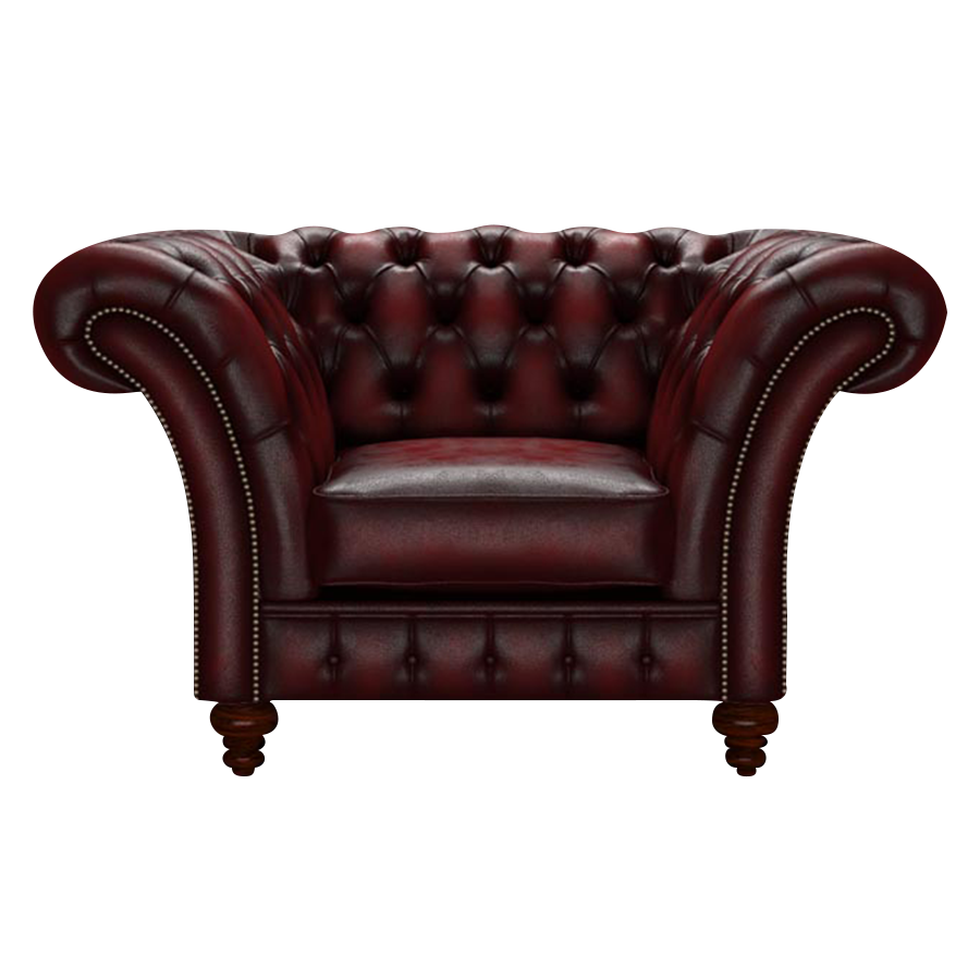 Load image into Gallery viewer, Wordsworth Chesterfield Fåtölj Antique Red
