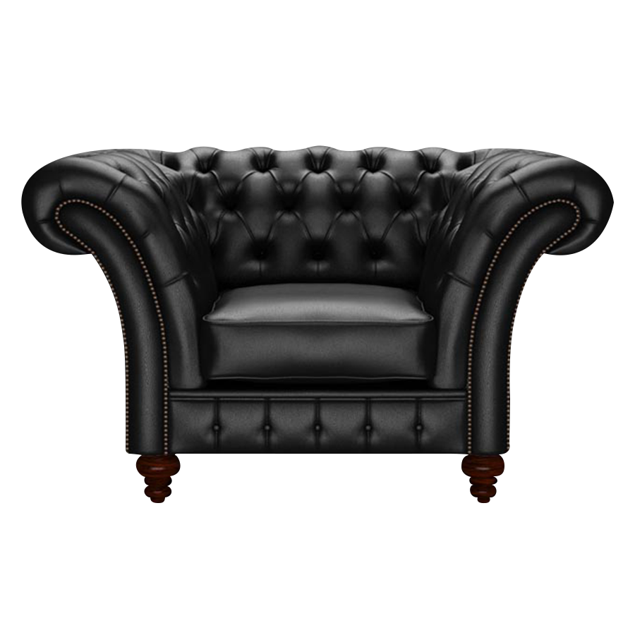 Wordsworth Chesterfield Fåtölj Birch Black