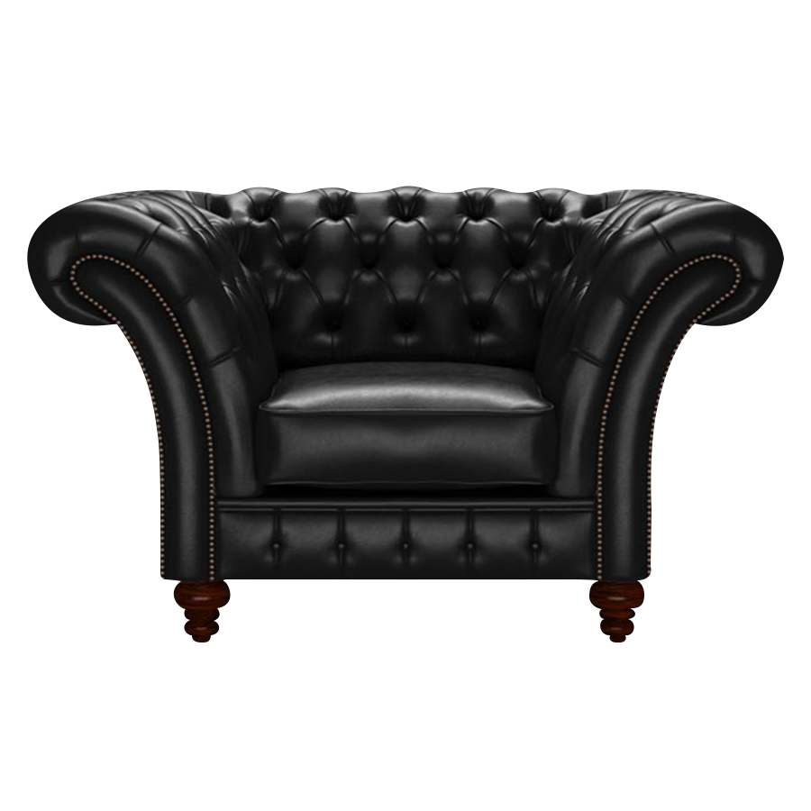 Load image into Gallery viewer, Wordsworth Chesterfield Fåtölj Old English Black
