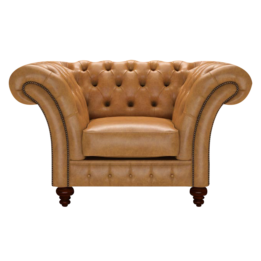 Wordsworth Chesterfield Fåtölj Old English Buckskin