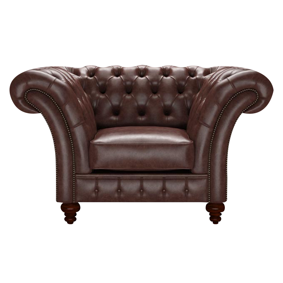 Wordsworth Chesterfield Fåtölj Old English Dark Brown