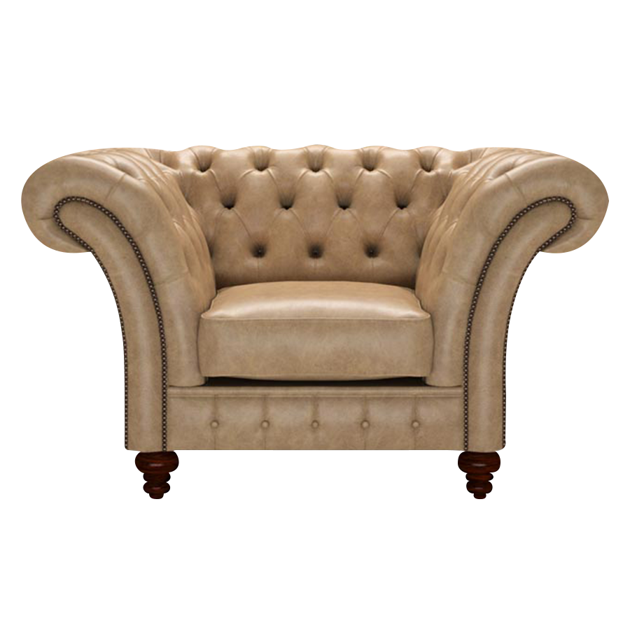 Wordsworth Chesterfield Fåtölj Old English Parchment