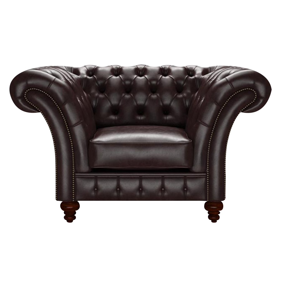 Wordsworth Chesterfield Fåtölj Old English Smoke
