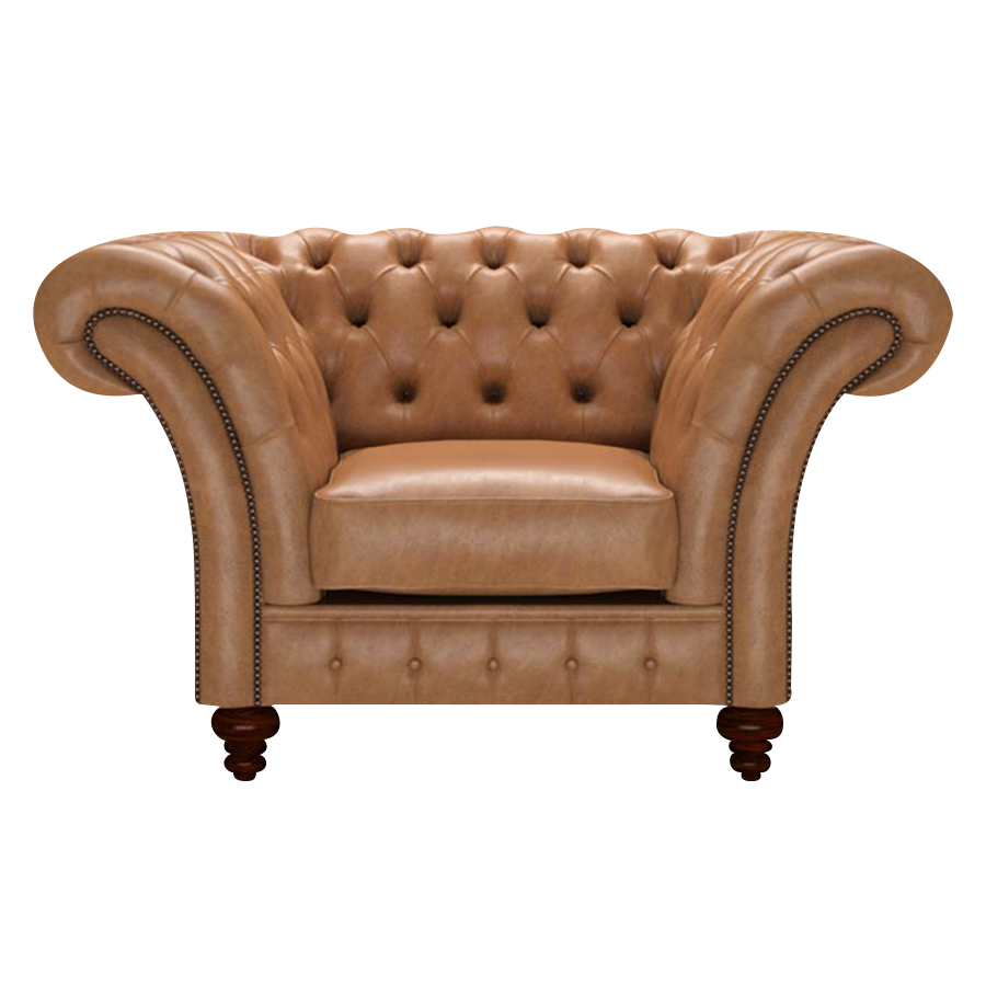 Wordsworth Chesterfield Fåtölj Old English Tan