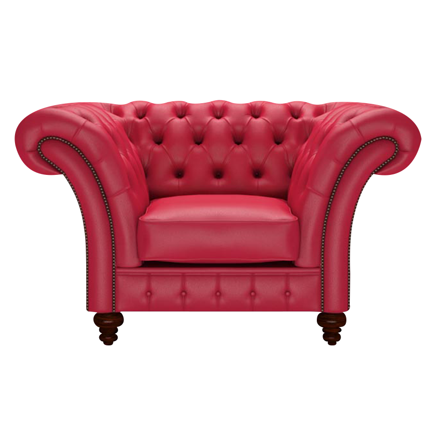 Wordsworth Chesterfield Fåtölj Shelly Flame Red