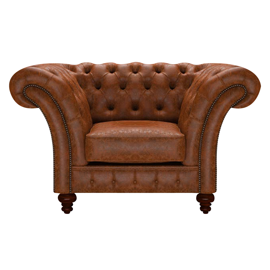 Wordsworth Chesterfield Fåtölj Tudor Chestnut