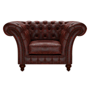 Wordsworth Chesterfield Fåtölj Tudor Oxblood