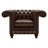 Allingham Chesterfield Fåtölj Antique Autumn Tan