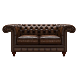 Allingham 2 Sits Chesterfield Soffa Antique Autumn Tan