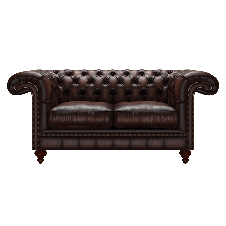 Allingham 2 Sits Chesterfield Soffa Antique Brown