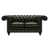 Allingham 2 Sits Chesterfield Soffa Antique Green