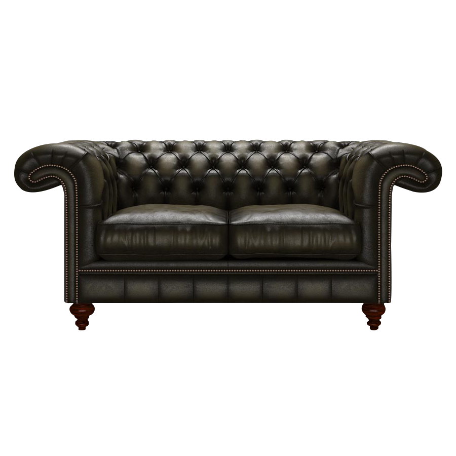 Allingham 2 Sits Chesterfield Soffa Antique Olive