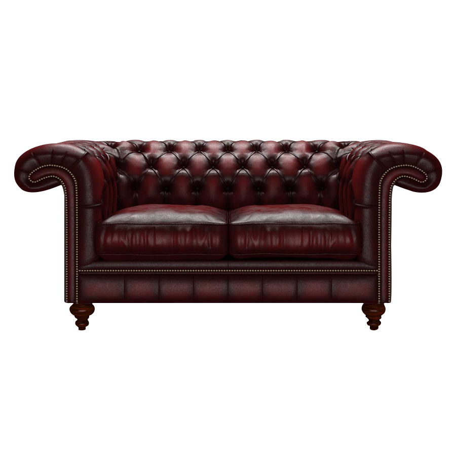 Allingham 2 Sits Chesterfield Soffa Antique Red