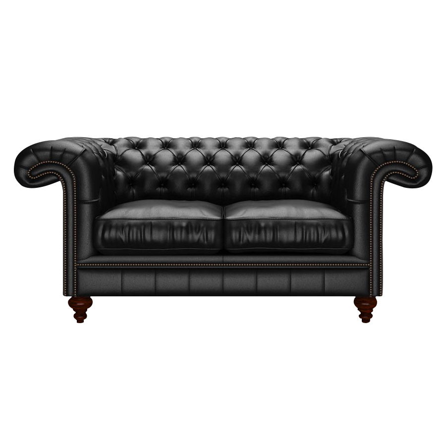 Allingham 2 Sits Chesterfield Soffa Birch Black