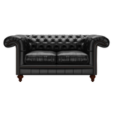 Allingham 2 Sits Chesterfield Soffa Birch Black