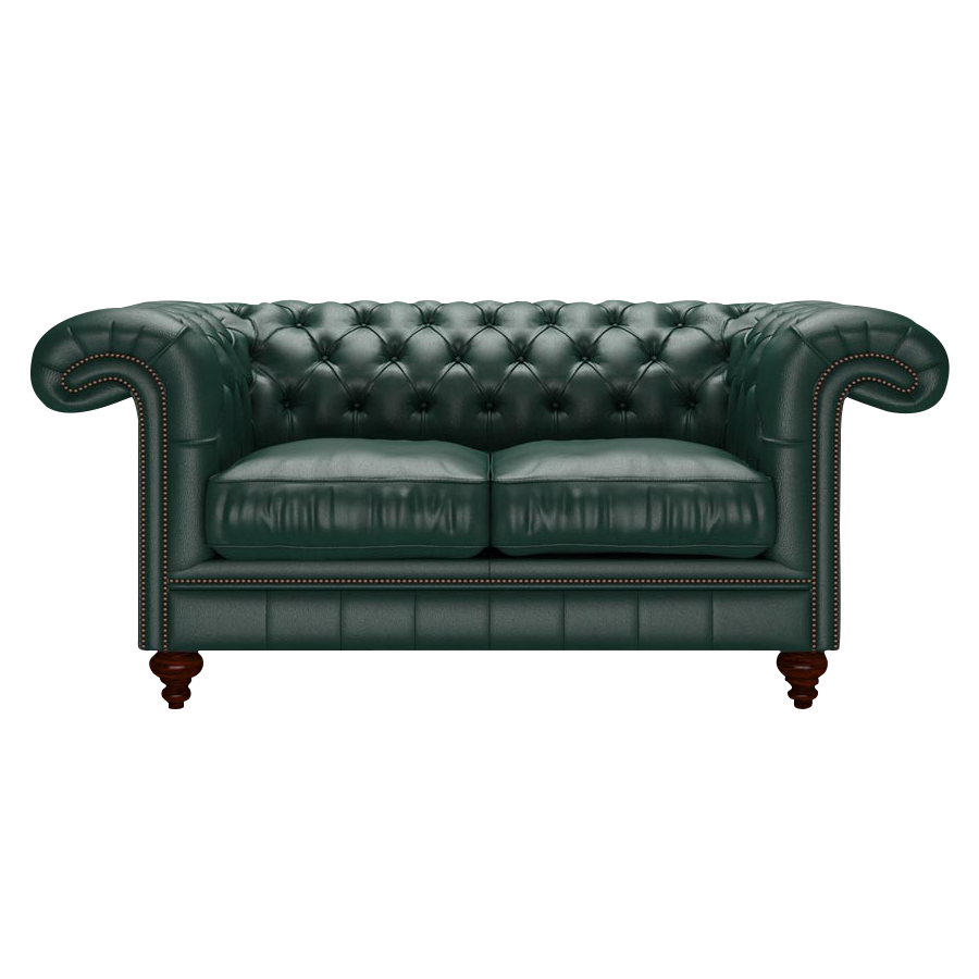 Allingham 2 Sits Chesterfield Soffa Birch Forest Green
