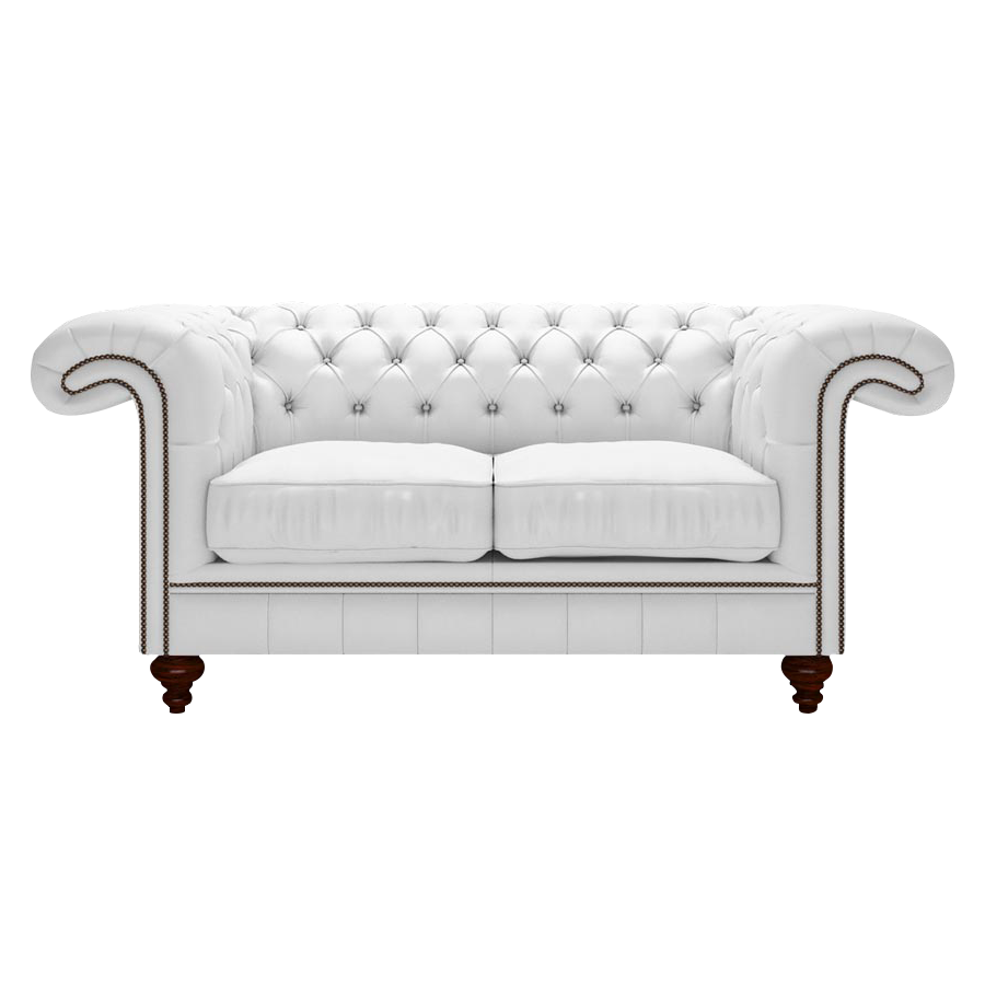 Allingham 2 Sits Chesterfield Soffa Birch White
