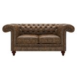 Allingham 2 Sits Chesterfield Soffa Etna Brandy