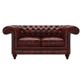 Allingham 2 Sits Chesterfield Soffa Etna Red