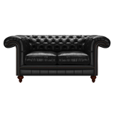 Allingham 2 Sits Chesterfield Soffa Old English Black