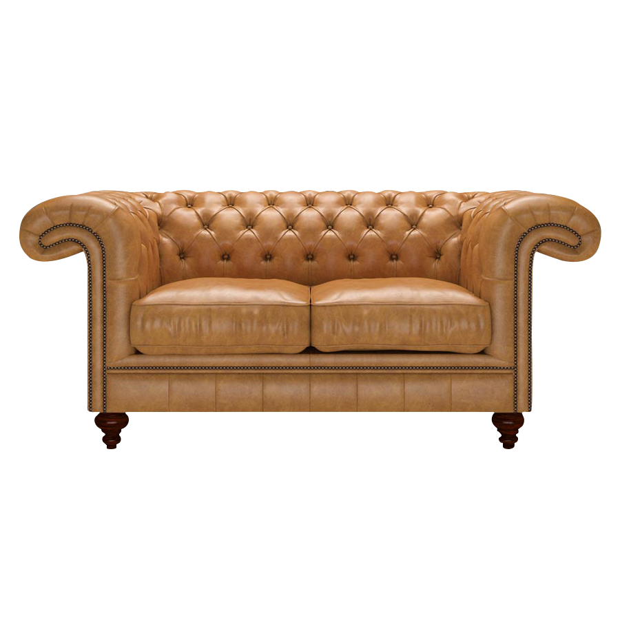 Allingham 2 Sits Chesterfield Soffa Old English Buckskin