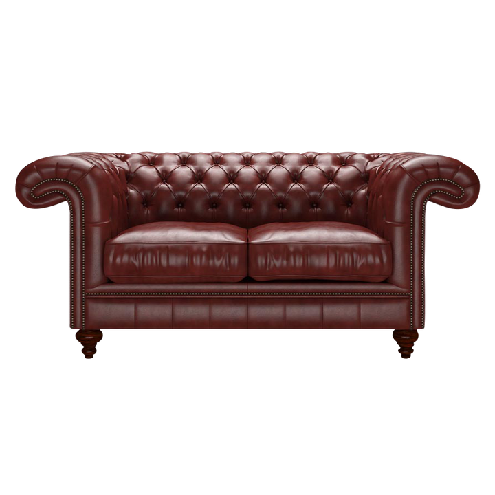 Allingham 2 Sits Chesterfield Soffa Old English Chestnut