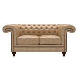 Allingham 2 Sits Chesterfield Soffa Old English Parchment