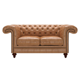 Allingham 2 Sits Chesterfield Soffa Old English Tan