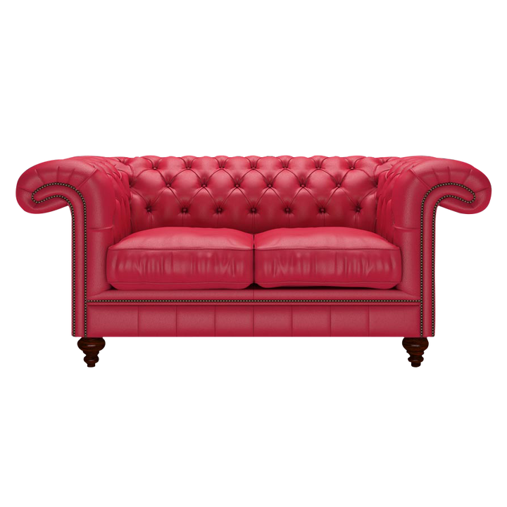 Allingham 2 Sits Chesterfield Soffa Shelly Flame Red