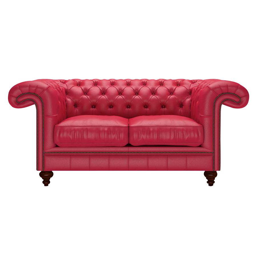 Allingham 2 Sits Chesterfield Soffa Shelly Flame Red