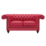 Allingham 2 Sits Chesterfield Soffa Shelly Flame Red