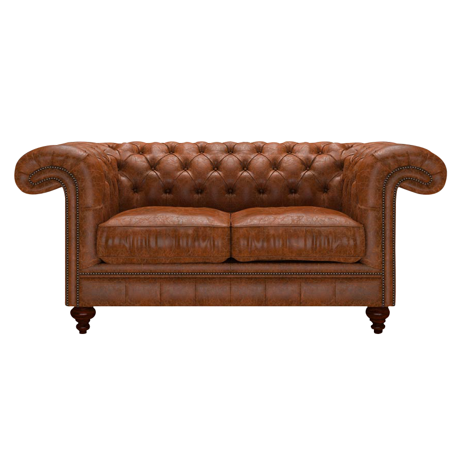 Allingham 2 Sits Chesterfield Soffa Tudor Chestnut