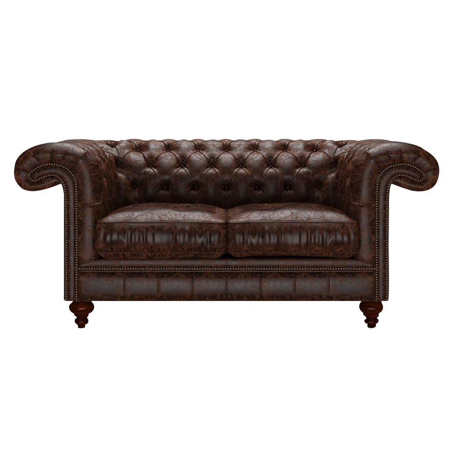 Allingham 2 Sits Chesterfield Soffa Tudor Mahogany