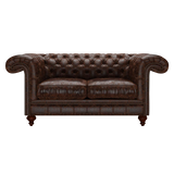Allingham 2 Sits Chesterfield Soffa Tudor Mahogany
