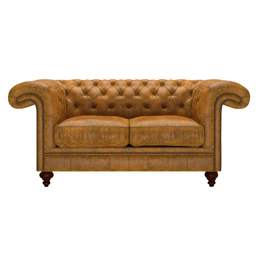 Allingham 2 Sits Chesterfield Soffa Tudor Mustard