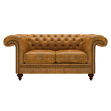 Allingham 2 Sits Chesterfield Soffa Tudor Mustard
