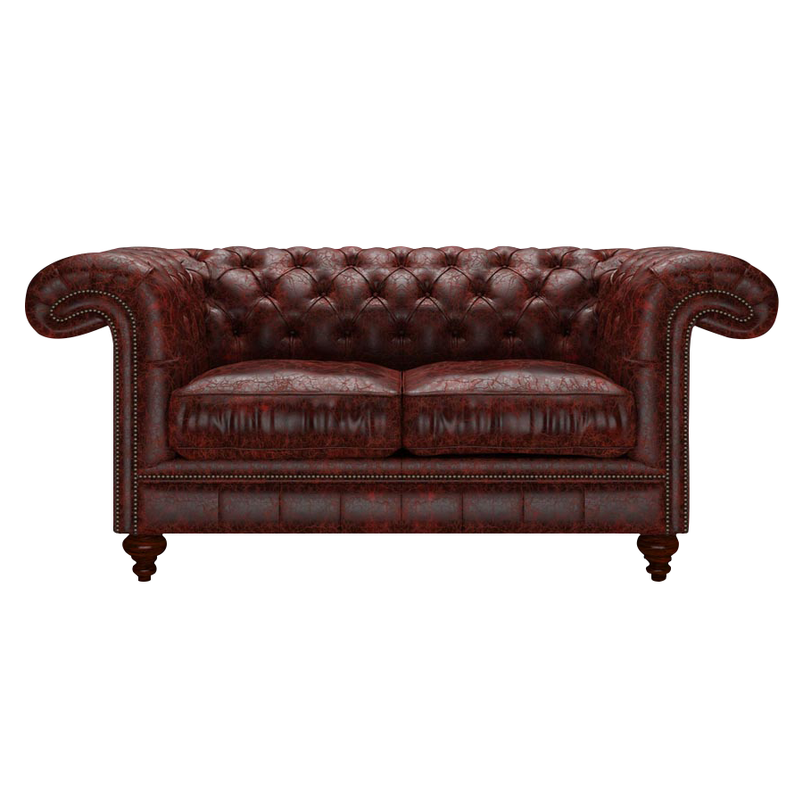 Allingham 2 Sits Chesterfield Soffa Tudor Oxblood
