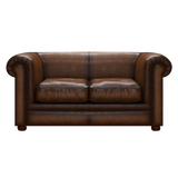 Austen 2 Sits Chesterfield Soffa Antique Autumn Tan
