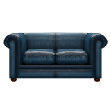Austen 2 Sits Chesterfield Soffa Antique Blue
