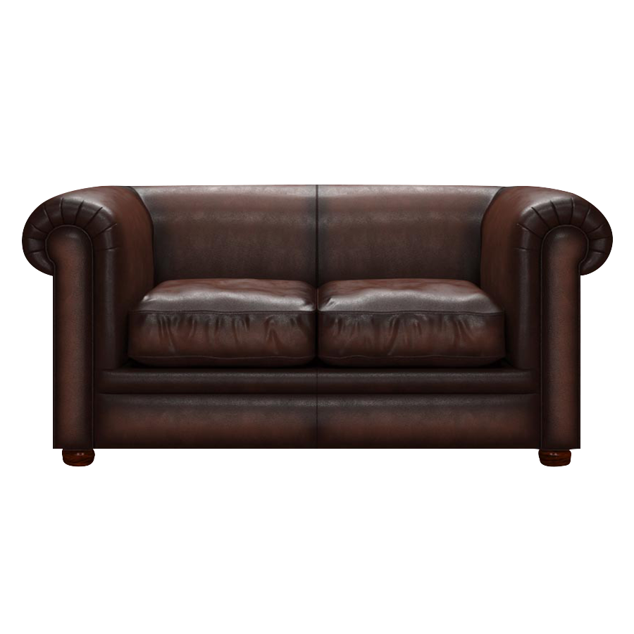 Austen 2 Sits Chesterfield Soffa Antique Brown