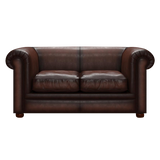 Austen 2 Sits Chesterfield Soffa Antique Brown